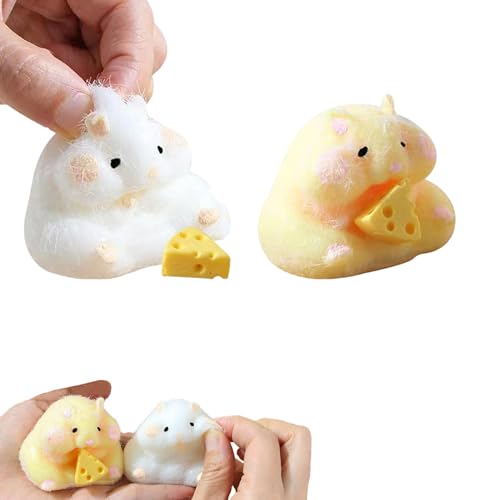 Hamster Toy with Cheese, Cute Taba Hamster, Squishes Hamster, Taba Cat Squishes Squeeze Toys von Tencipeda