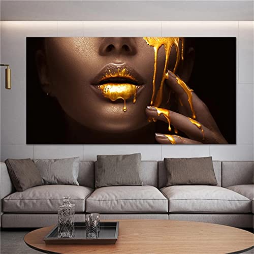 DIY Diamand Painting Gold Afrika Frau,40x80cm Diamond Painting Set,Erwachsene Voller Runder Bohrer 5D Crystal Strass Stickerei Kreuzstich Diamant Malerei für Wohnzimmer Schlafzimmer Wand Dekoration DIY Diamand Painting Gold Afrika Frau,40x80cm Diamond Painting Set,Erwachsene Voller Runder Bohrer 5D Crystal Strass Stickerei Kreuzstich Diamant Malerei für Wohnzimmer Schlafzimmer Wand Dekoration von TengYuer