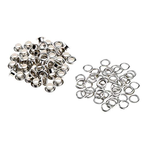 Tenlacum 50 Stück Metall-Ösen Schnalle für Lederhandwerk Kleidung Dekoration 11 mm 13 mm 15 mm 20 mm, Silber, 11 mm Tenlacum 50 Stück Metall-Ösen Schnalle für Lederhandwerk Kleidung Dekoration 11 mm 13 mm 15 mm 20 mm, Silber, 11 mm von Tenlacum