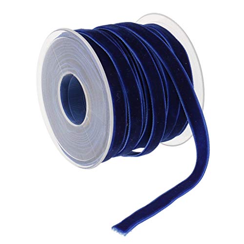 Tenlacum Samtband, 10 mm breit, 20 m, Blau von Tenlacum