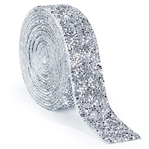 tenn well Selbstklebende Strassstreifen, 30 mm Harz-Strassband, Glitzerstreifen, Aufkleber, Strass-Klebeband für Handwerk, Spiegel, Kleiderschrank, Küche, Badezimmer, Dekoration (Silber) tenn well Selbstklebende Strassstreifen, 30 mm Harz-Strassband, Glitzerstreifen, Aufkleber, Strass-Klebeband für Handwerk, Spiegel, Kleiderschrank, Küche, Badezimmer, Dekoration (Silber) von Tenn Well