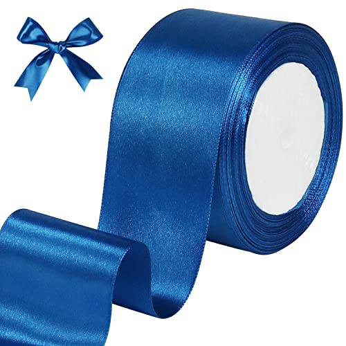 tenn well Geschenkband Blaues 50mm, 22M Satinband Breit Geschenkband Schleifenband für Geschenkverpackung Brautstrauß Basteln Geburtstag Hochzeit Dekoration tenn well Geschenkband Blaues 50mm, 22M Satinband Breit Geschenkband Schleifenband für Geschenkverpackung Brautstrauß Basteln Geburtstag Hochzeit Dekoration von Tenn Well