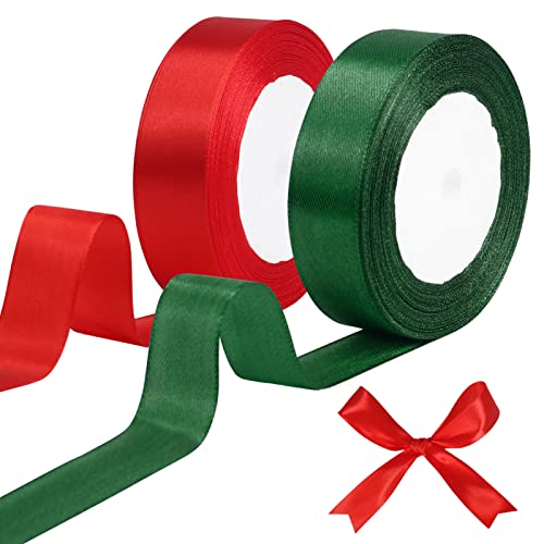 tenn well Geschenkband Rot 25mm, 44M Satinband Breit Grün Band Schleifenband für Geschenkverpackung Brautstrauß Basteln Geburtstag Hochzeit Dekoration tenn well Geschenkband Rot 25mm, 44M Satinband Breit Grün Band Schleifenband für Geschenkverpackung Brautstrauß Basteln Geburtstag Hochzeit Dekoration von Tenn Well