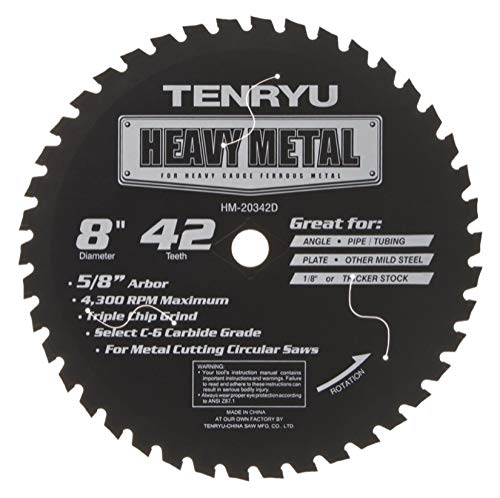 Tenryu HM-20342D Schwermetall-Dünn-Kerf C6 Mikrokornhartmetallklinge, 20,3 cm x 42T Tenryu HM-20342D Schwermetall-Dünn-Kerf C6 Mikrokornhartmetallklinge, 20,3 cm x 42T von Tenryu