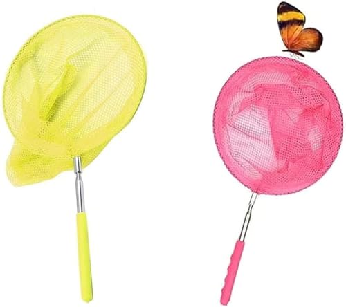 Teogneot 2 Packs Kinder Fischernetz,Schmetterlingsnetz Ausziehbare Schmetterling Bug Garten Insekt Vogel Net Kids Catcher Teogneot 2 Packs Kinder Fischernetz,Schmetterlingsnetz Ausziehbare Schmetterling Bug Garten Insekt Vogel Net Kids Catcher von Teogneot