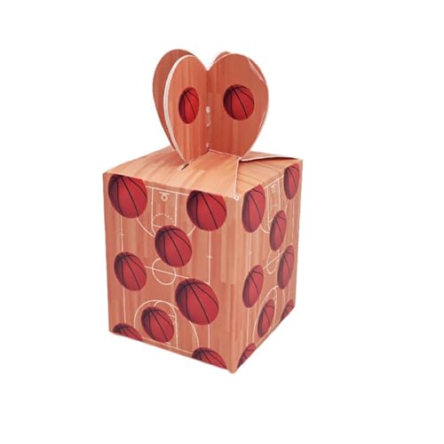 Teogneot 50er Set Paper Candy Boxes, Kraft Paper Candy Boxes, Basketball, Party Bags, Papiertaschen von Teogneot