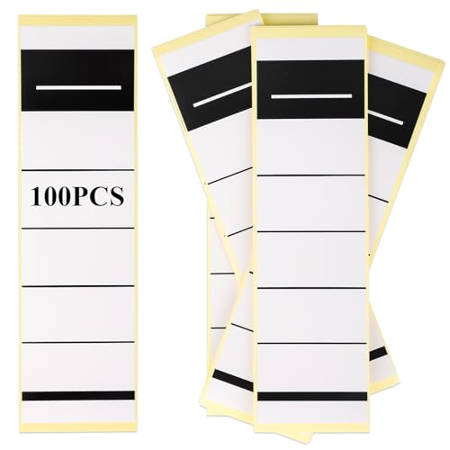100 Stück 19×5.4 cm Ordnerrücken Selbstklebend Breit, Selbstklebende Ordnerrücken, Ordner Beschriftung Selbstklebend, Ordner Etiketten für Büro Bibliothek Familie 100 Stück 19×5.4 cm Ordnerrücken Selbstklebend Breit, Selbstklebende Ordnerrücken, Ordner Beschriftung Selbstklebend, Ordner Etiketten für Büro Bibliothek Familie von Teokantz