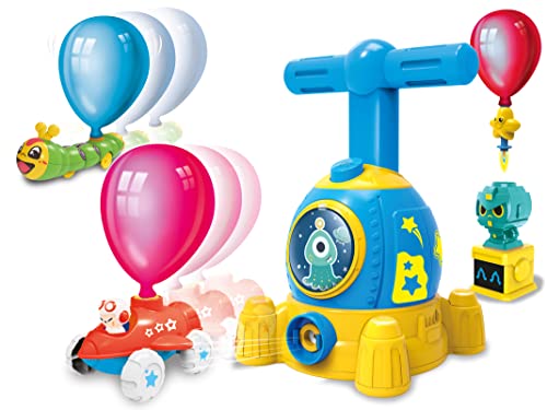 Teorema 67288 - Gonfia Luftballons für Auto, Aufblasen und Luftballon, inkl. 12 Luftballons, Auto mit Ballon angetrieben, mit Zubehör zum Bewegen mit Ballons von Teorema Giocattoli
