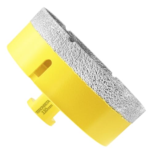 Teronbeta Diamant Fliesenbohrer 110mm, M14 Vakuumgelöteter Diamantbohrer Lochsäge Kernbohrer für Fliesen Porzellan Keramik Granit Marmor von Teronbeta