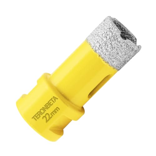 Teronbeta Diamant Fliesenbohrer 22mm, M14 Vakuumgelöteter Diamantbohrer Lochsäge Kernbohrer für Fliesen Porzellan Keramik Granit Marmor Teronbeta Diamant Fliesenbohrer 22mm, M14 Vakuumgelöteter Diamantbohrer Lochsäge Kernbohrer für Fliesen Porzellan Keramik Granit Marmor von Teronbeta