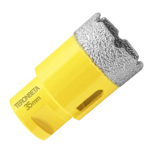 Teronbeta Diamant Fliesenbohrer 35mm, M14 Vakuumgelöteter Diamantbohrer Lochsäge Kernbohrer für Fliesen Porzellan Keramik Granit Marmor Teronbeta Diamant Fliesenbohrer 35mm, M14 Vakuumgelöteter Diamantbohrer Lochsäge Kernbohrer für Fliesen Porzellan Keramik Granit Marmor von Teronbeta