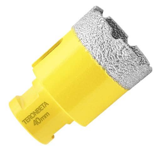 Teronbeta Diamant Fliesenbohrer 40mm, M14 Vakuumgelöteter Diamantbohrer Lochsäge Kernbohrer für Fliesen Porzellan Keramik Granit Marmor Teronbeta Diamant Fliesenbohrer 40mm, M14 Vakuumgelöteter Diamantbohrer Lochsäge Kernbohrer für Fliesen Porzellan Keramik Granit Marmor von Teronbeta