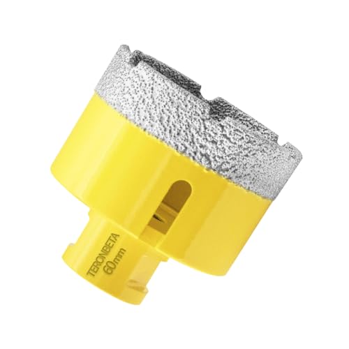Teronbeta Diamant Fliesenbohrer 60mm, M14 Vakuumgelöteter Diamantbohrer Lochsäge Kernbohrer für Fliesen Porzellan Keramik Granit Marmor Teronbeta Diamant Fliesenbohrer 60mm, M14 Vakuumgelöteter Diamantbohrer Lochsäge Kernbohrer für Fliesen Porzellan Keramik Granit Marmor von Teronbeta