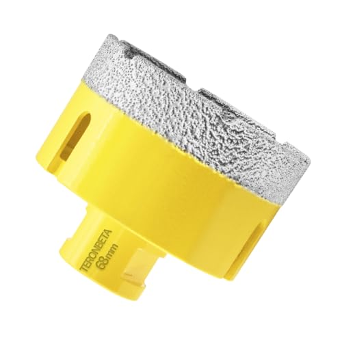 Teronbeta Diamant Fliesenbohrer 68mm, M14 Vakuumgelöteter Diamantbohrer Lochsäge Kernbohrer für Fliesen Porzellan Keramik Granit Marmor von Teronbeta