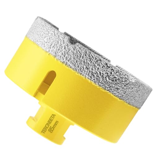 Teronbeta Diamant Fliesenbohrer 85mm, M14 Vakuumgelöteter Diamantbohrer Lochsäge Kernbohrer für Fliesen Porzellan Keramik Granit Marmor Teronbeta Diamant Fliesenbohrer 85mm, M14 Vakuumgelöteter Diamantbohrer Lochsäge Kernbohrer für Fliesen Porzellan Keramik Granit Marmor von Teronbeta