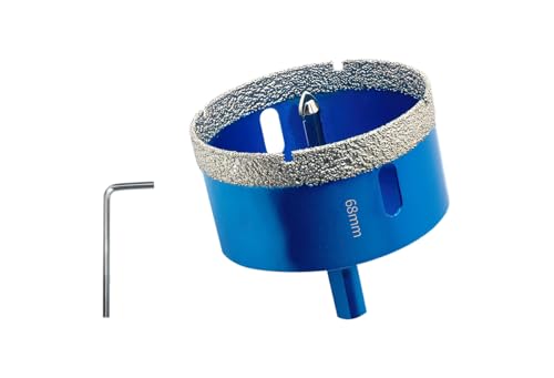 Teronbeta Diamant Lochsäge 68mm mit Zentrierbohrer, Professionellen Hartgelötet Diamant Kernlochbohrer für Fliesen, Porzellan, Keramik, Glas, Quarzit, Marmor von Teronbeta