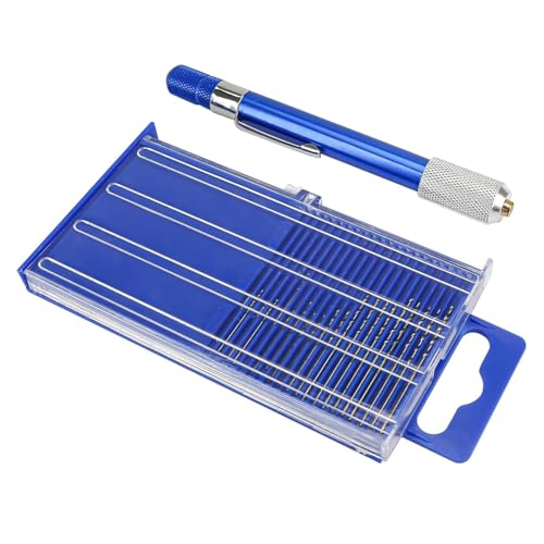 Terphadp 21-Teiliges Vergaser-Jet-Bohrer-Set mit Stiften, zum Herstellen Von Schmuckperlen, Basteln, Bohren Von Öffnungen, Holzschnitzen von Terphadp