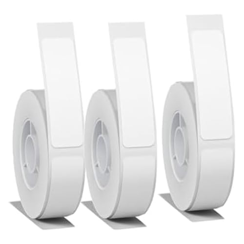 Terphadp Weißes Etikettenpapier für D11 D110 D101 Etikettendrucker, 3 Rollen, 12 X 40 Mm, Wasserfest, für Selbstklebendes Klebeband Terphadp Weißes Etikettenpapier für D11 D110 D101 Etikettendrucker, 3 Rollen, 12 X 40 Mm, Wasserfest, für Selbstklebendes Klebeband von Terphadp