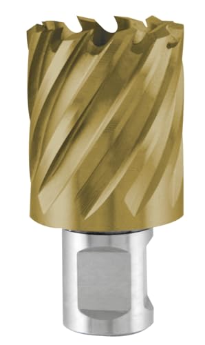 TERRAX by RUKO Kernbohrer Ø 32 mm – HSS-TiN mit Weldon-Schaft – Titan-beschichteter Kernbohrer für Stahl, Edelstahl, Guss & NE-Metalle – hohe Standzeit & Präzision von Terrax By Ruko