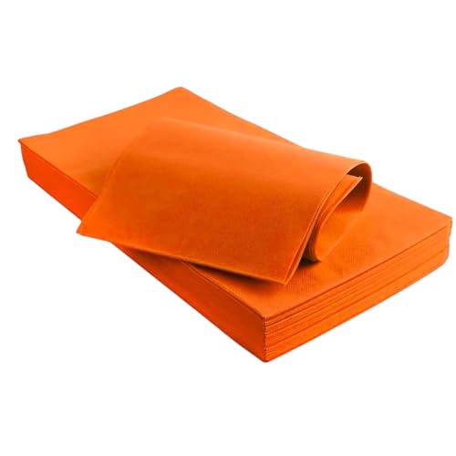 5 Tischdecken TNT Vlies 100 x 100 cm für Bars, Restaurants, Packung mit 5 Stück (5, Orange) von Terryshop74