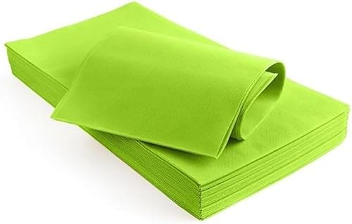 5 Tischdecken TNT Vlies 100x100 cm für Bars Restaurants, 5er Pack (5, Limettengrün) von Terryshop74
