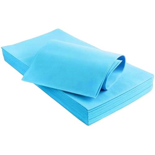 5 Tischdecken TNT Vlies 100x100cm für Bars Restaurants, 5er Pack (5, Hellblau) von Terryshop74
