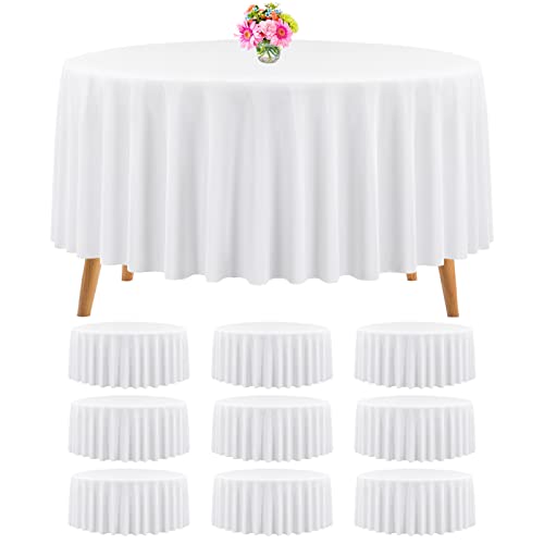 10 Packs Premium runde Tischdecke 120 Zoll weiß Polyester Tischtuch Bulk waschbar Polyester Stoff Tischdecken Tischabdeckung für Hochzeit Party Bankett Buffet Tisch Urlaub Abendessen (weiß, 120 Zoll) 10 Packs Premium runde Tischdecke 120 Zoll weiß Polyester Tischtuch Bulk waschbar Polyester Stoff Tischdecken Tischabdeckung für Hochzeit Party Bankett Buffet Tisch Urlaub Abendessen (weiß, 120 Zoll) von Teruntrue