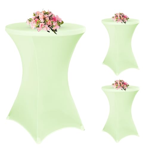 3 Stück Salbeigrün Stehtisch Hussen Stehtische, Stehtischhusse für Ø 80-85 cm Stehtische und Bistrotische, Stretch-Tischdecke mit Fußtaschen für Hochzeit Geburtstagsfeier Bankett(80 cm, Salbeigrün) 3 Stück Salbeigrün Stehtisch Hussen Stehtische, Stehtischhusse für Ø 80-85 cm Stehtische und Bistrotische, Stretch-Tischdecke mit Fußtaschen für Hochzeit Geburtstagsfeier Bankett(80 cm, Salbeigrün) von Teruntrue