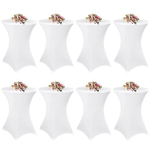 8 Stück Weiß Stehtisch Hussen Stehtische, Stehtischhusse für Ø 80-85 cm Stehtische und Bistrotische, Stretch-Tischdecke mit Fußtaschen für Hochzeit Geburtstagsfeier Bankett(80 cm, weiß) 8 Stück Weiß Stehtisch Hussen Stehtische, Stehtischhusse für Ø 80-85 cm Stehtische und Bistrotische, Stretch-Tischdecke mit Fußtaschen für Hochzeit Geburtstagsfeier Bankett(80 cm, weiß) von Teruntrue