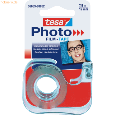 10 x Tesa Fotofilm 7.5mx12mm im Abroller doppelseitig transparent 10 x Tesa Fotofilm 7.5mx12mm im Abroller doppelseitig transparent von Tesa