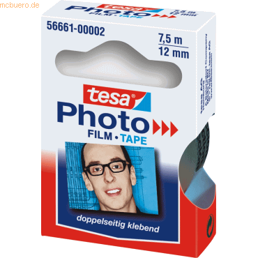 Tesa Fotofilm Ersatzrolle 7,5mx12mm transparent von Tesa