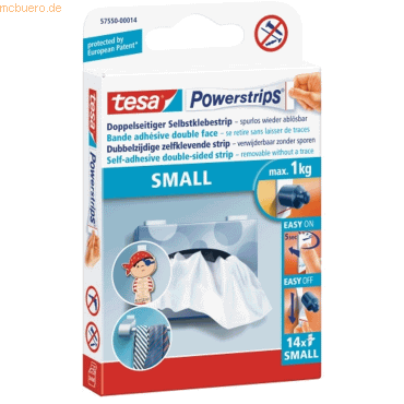 15 x Tesa Powerstrips Small weiß bis zu 1kg VE=14 Stück 15 x Tesa Powerstrips Small weiß bis zu 1kg VE=14 Stück von Tesa
