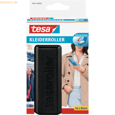 3 x Tesa Kleiderroller farbig sortiert von Tesa