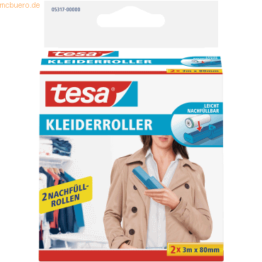 5 x Tesa Kleiderroller VE=2 Nachfüllrollen von Tesa