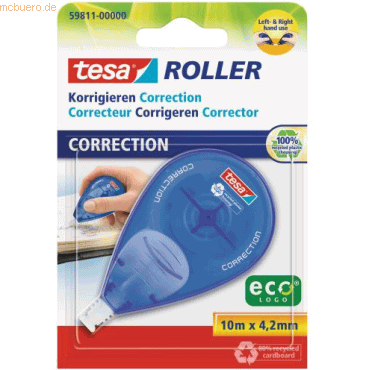 5 x Tesa Korrekturroller ecoLogo 4,2mmx10m Left&Right Blister 5 x Tesa Korrekturroller ecoLogo 4,2mmx10m Left&Right Blister von Tesa