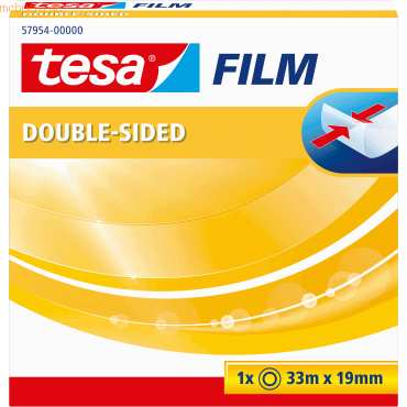 6 x Tesa Klebeband doppelseitig PP 33mx19 mm von Tesa