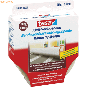 6 x Tesa Klett-Verlegeband 50mmx10m 6 x Tesa Klett-Verlegeband 50mmx10m von Tesa