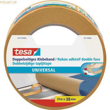 Tesa Klebeband Universal doppelseitig 25mx25mm von Tesa