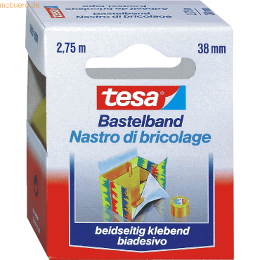 6 x Tesa Klebeband doppelseitig 2,75mx38mm von Tesa