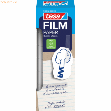 Tesa Klebefilm Paper 59215-00000-00 33x19mm 8 Stück Tesa Klebefilm Paper 59215-00000-00 33x19mm 8 Stück von Tesa