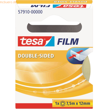 12 x Tesa Klebefilm doppelseitig 12mmx7,5m von Tesa