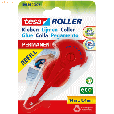 Tesa Kleberoller tesa Roller ecoLogo Nachfüllkassette 8,5mmx14m perman von Tesa