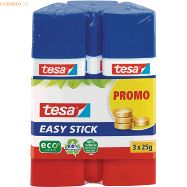 10 x Tesa Klebestift Alleskleber Stick ecoLogo ohne Lösungsmittel VE=3 von Tesa