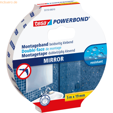 Tesa Montageband Powerbond Spiegel 19mmx5m von Tesa