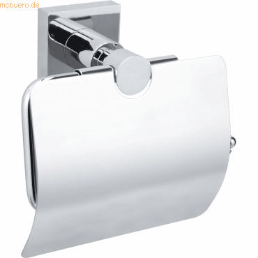 Tesa Toilettenpapierhalter Hukk mit Deckel Montage ohne Bohren von Tesa
