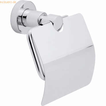 Tesa WC-Papierhalter Loxx m. Deckel verchromt inkl. Klebelösung von Tesa