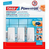 tesa Eckig Small Klebehaken für max. 1,0 kg 1,4 x 3,4 cm, 3 St. von Tesa