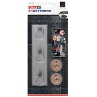 tesa Handtuchhaken Powerbutton Classic Hakenleiste silber, 1 St. von Tesa