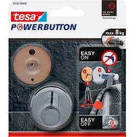 tesa Handtuchhaken Powerbutton Universal Large chrom, 1 St. von Tesa