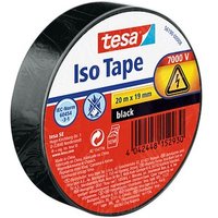 tesa Iso Tape Isolierband schwarz 19,0 mm x 20,0 m 1 Rolle von Tesa